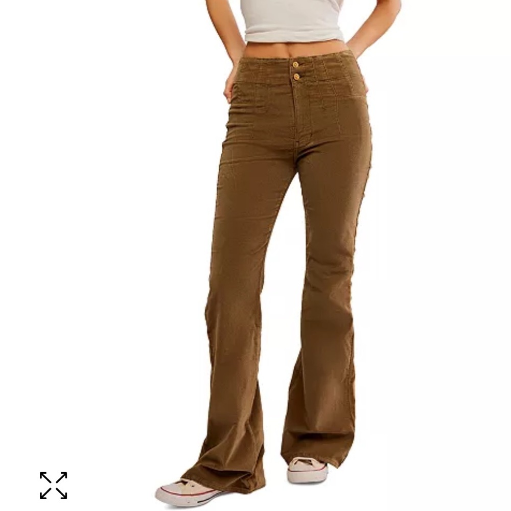 Free people We the Free Flare corduroy pants size 26 NWOT